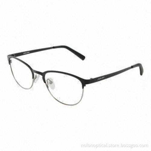 Semi-rimless optical metal frame
